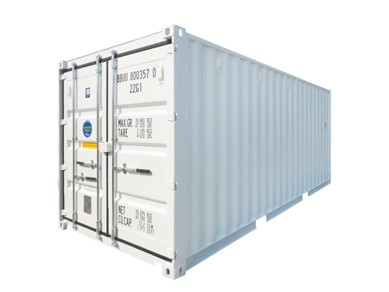 20ft General Purpose Shipping Container Xtainer Model 8 20ft GP Container RAL 9003