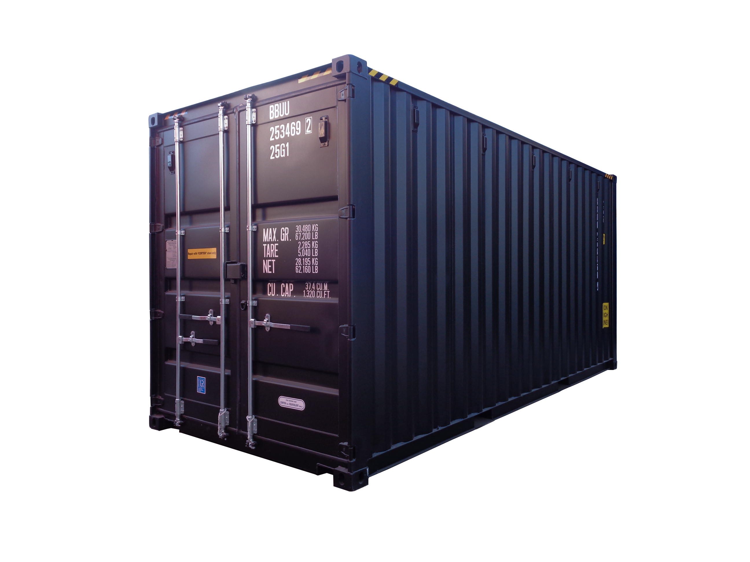 20ft High Cube General Purpose Shipping Container Xtainer Model 8 20ft HC GP Container RAL 9005